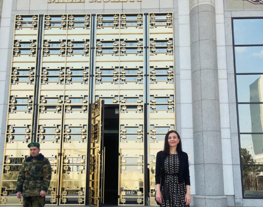 Ewa Ernst-Dziedzic auf Auslandsreise in Turkmenistan im Rahmen der parlamentarischen Freundschaftsgruppe.